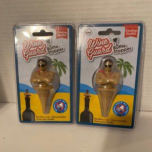 2 x Wine  Guard  Bottle Stopper Drinking Buddies